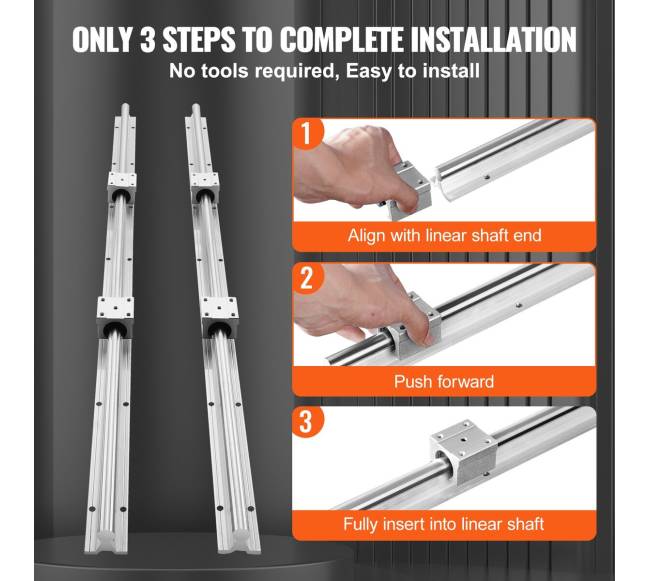 Linearinės kreipiančiosios SBR20 1000 mm 2 vnt.5