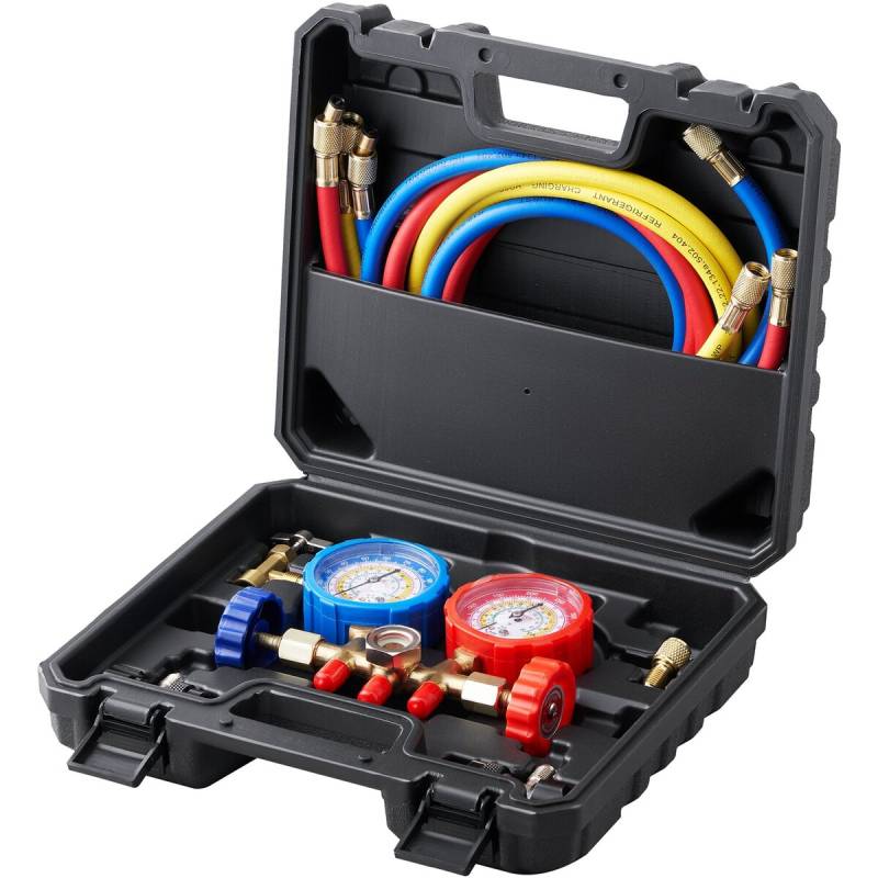 3 krypčių AC kontrolinės manometrų komplektas0