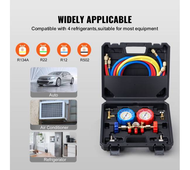 3 krypčių AC kontrolinės manometrų komplektas2