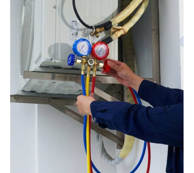 3 krypčių AC kontrolinės manometrų komplektas7