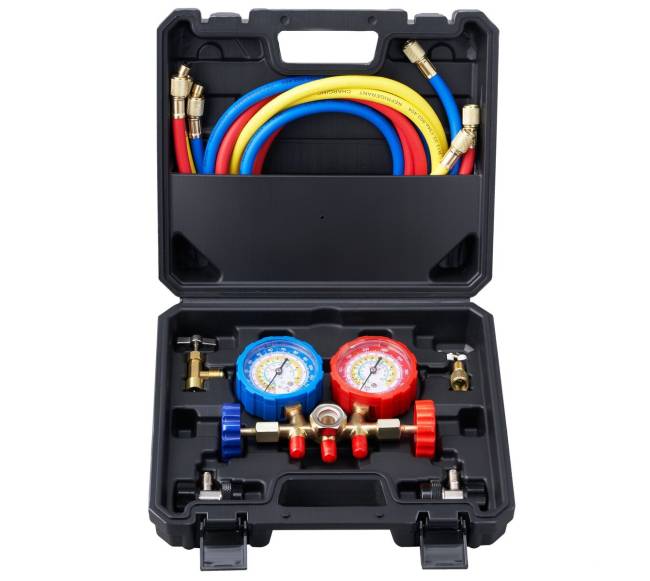 3 krypčių AC kontrolinės manometrų komplektas8