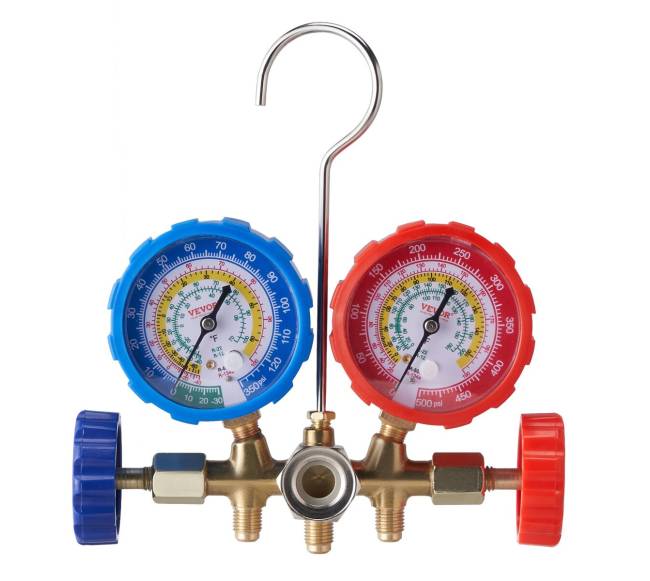 3 krypčių AC kontrolinės manometrų komplektas10