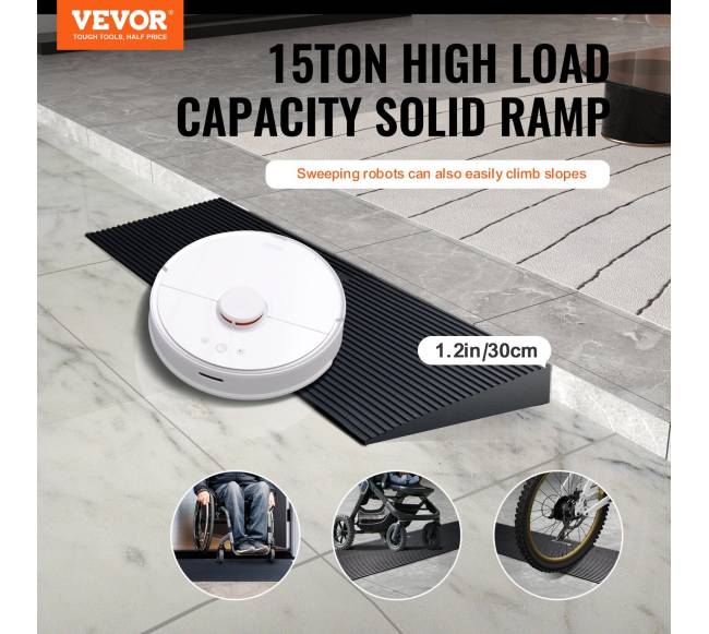 1.2 cm reguliuojama rampa robotams ir vežimėliams1