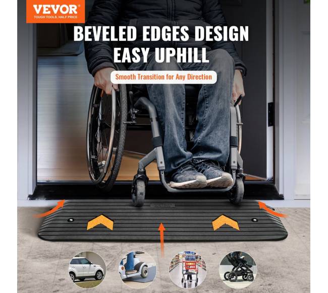 Guminis slenksčio rampas 2.5 cm įvažiavimas1