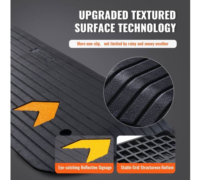 Guminis rampa vežimėliams, 3,8 cm aukštis3