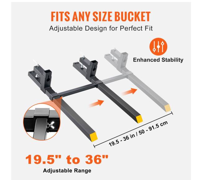 Traktoriaus šakių tvirtinimas su 2000 kg apkrova3