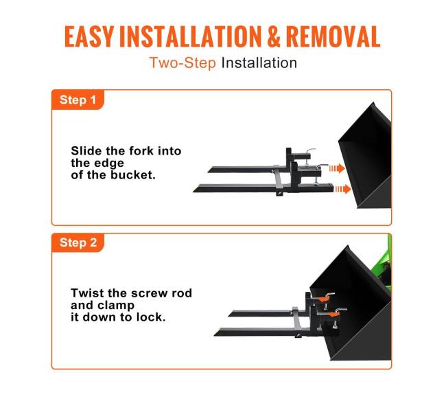 Traktoriaus šakių tvirtinimas su 2000 kg apkrova5