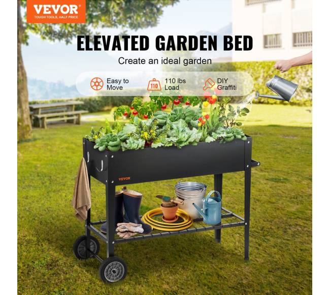 Pakeltas daržo lysvės lovys, juodas1