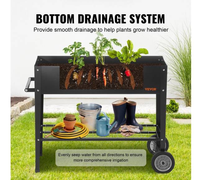 Pakeltas daržo lysvės lovys, juodas4