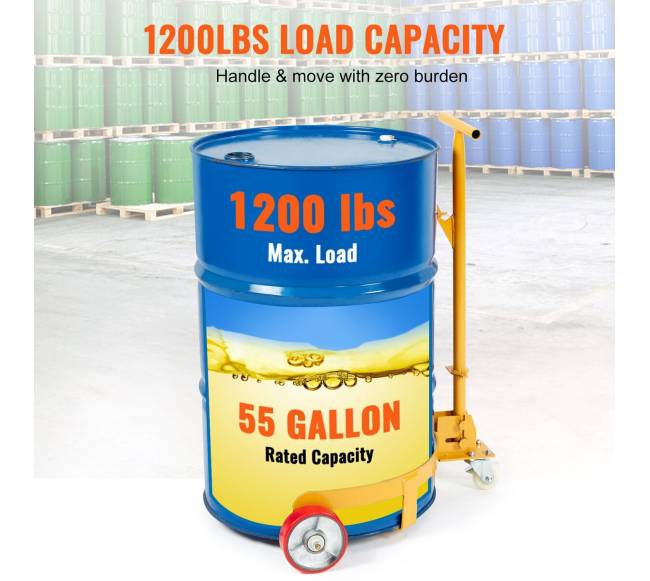 55 galonų statinės vežimėlis, 544 kg talpa2