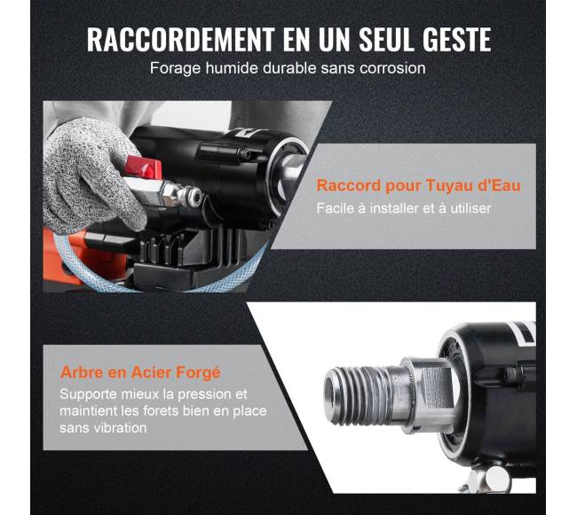 Šlapias ir sausas deimantinis gręžimo aparatas betonui 3200W3