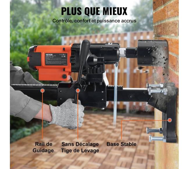 Šlapias ir sausas deimantinis gręžimo aparatas betonui 3200W5