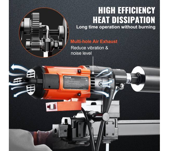 Deimantinė gręžimo mašina betonui 3200W 750RPM4