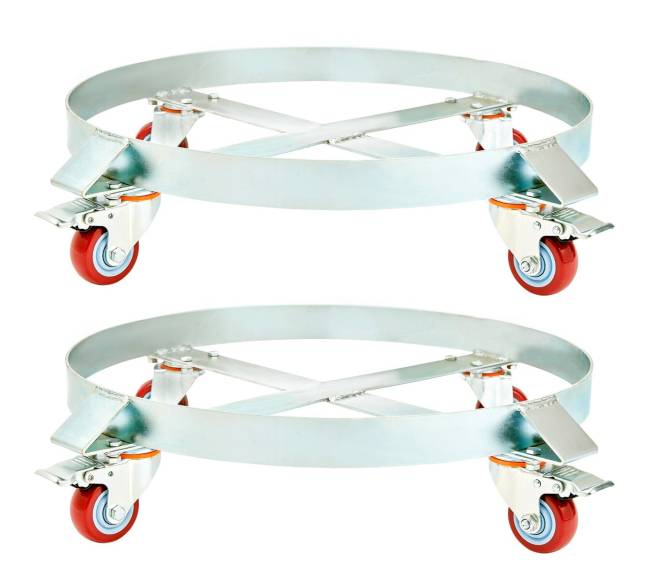 2 vnt. 55 galonų statinės vežimėlis0