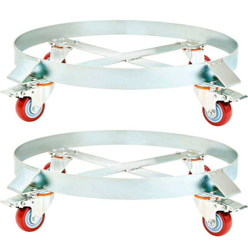 2 vnt. 55 galonų statinės vežimėlis0