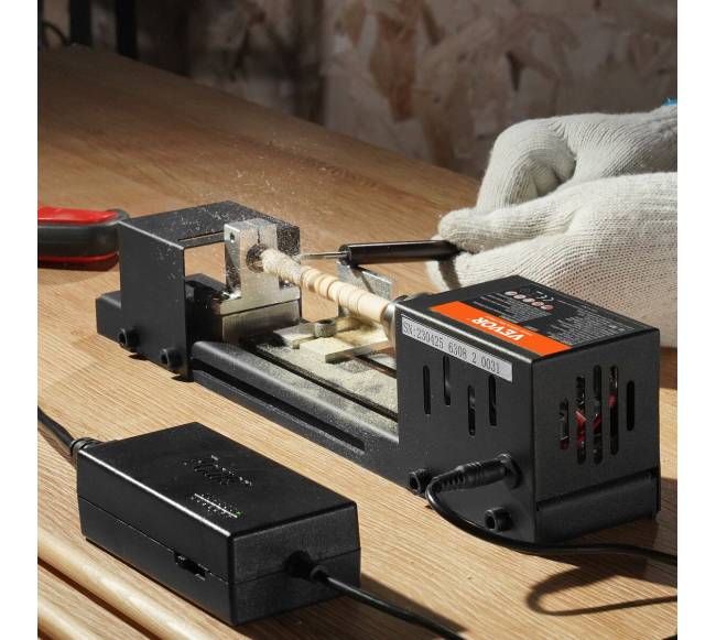 Mini medžio staklės, 70 mm x 160 mm, 24VDC7