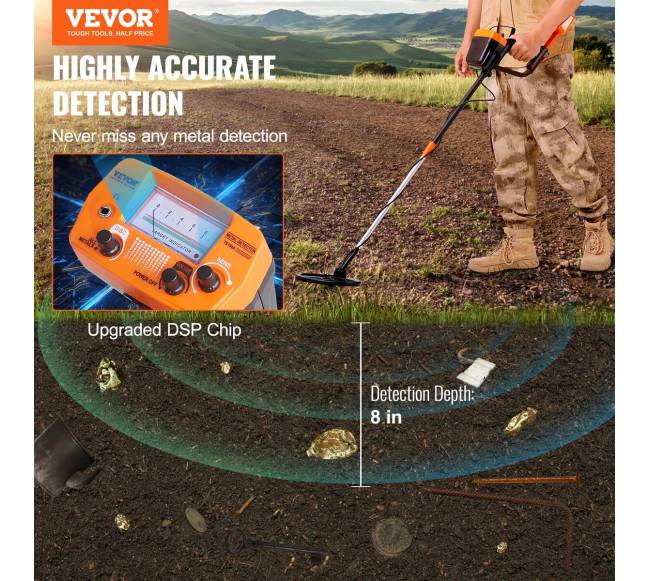 Metalo detektorius su IP68 apsauga1