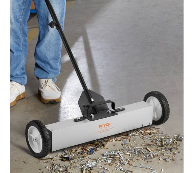 50 lb ritinėjamas magnetinis valytuvas su ratais7