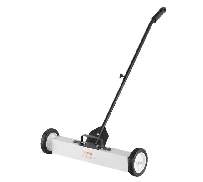 50 lb ritinėjamas magnetinis valytuvas su ratais9