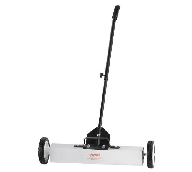 50 lb ritinėjamas magnetinis valytuvas su ratais10