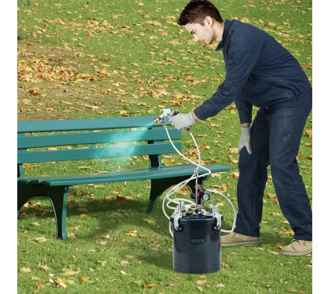 Dažų purškimo slėgio bakas, 10L7