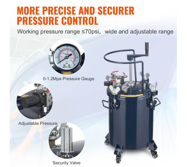 Dažymo purškimo slėginė talpykla 30L4