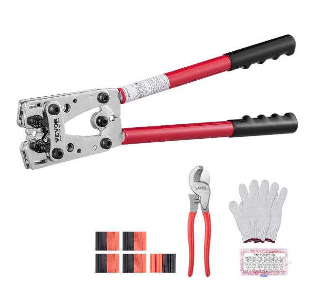 Akumuliatoriaus kabelio antgalio presavimo įrankis0