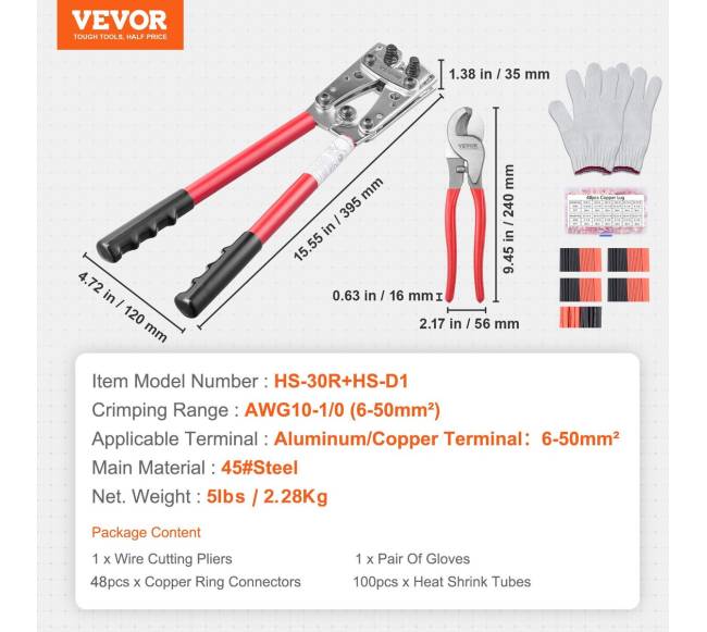 Akumuliatoriaus kabelio antgalio presavimo įrankis6