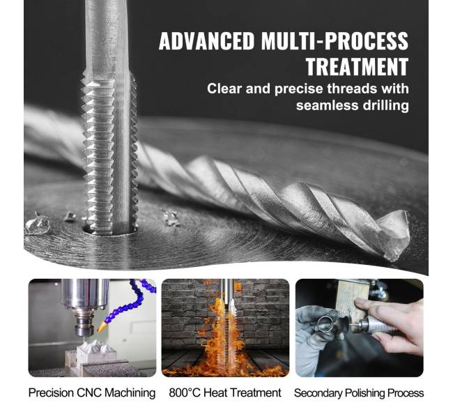 Sriegių komplektas 80 vnt. su plieniniais sriegiais2