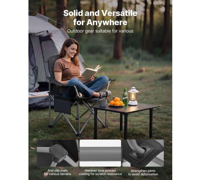 Sulankstoma kėdė su šoninėmis kišenėmis3