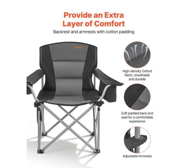 Sulankstoma kėdė su šoninėmis kišenėmis5