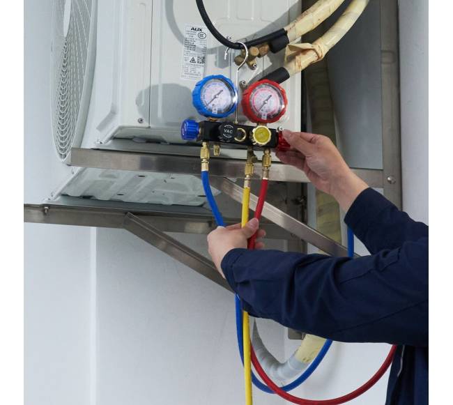 4 kanalų AC matuoklis R134A R22 R12 R410A7