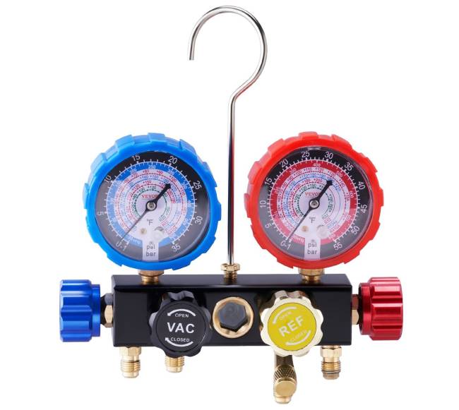 4 kanalų AC matuoklis R134A R22 R12 R410A10