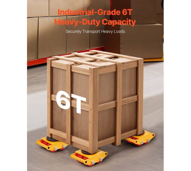 Pramoninis vežimėlis 6 tonoms su PU ratukais1