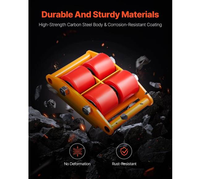 Pramoninis vežimėlis 6 tonoms su PU ratukais3