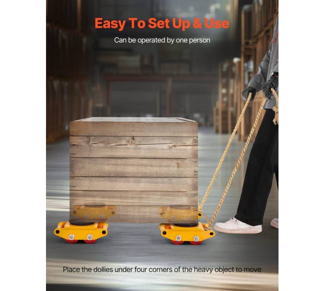 Pramoninis vežimėlis 6 tonoms su PU ratukais5