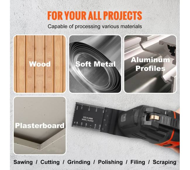 50 vnt. virpantys pjūklų ašmenys medžiui5