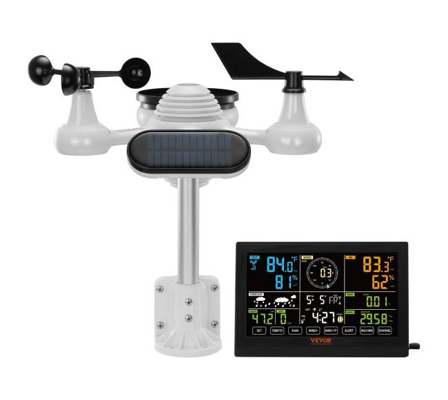 7 vieno belaidė oro stotis su spalvotu ekranu8