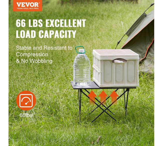 Sulankstomas stovyklavimo stalas, juodas3