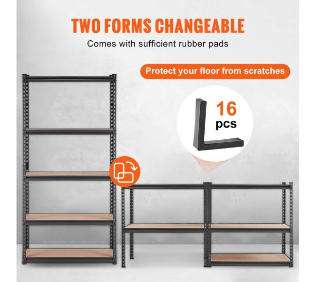 Reguliuojama penkių lygių lentynų sistema4