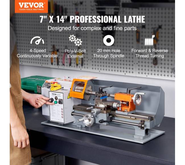 Metalo tekinimo staklės, 17.8 cm x 35 cm1