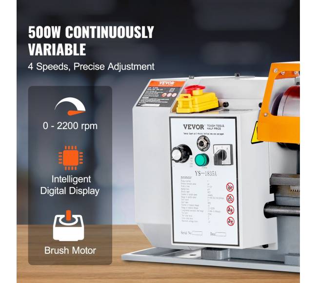 Metalo tekinimo staklės, 17.8 cm x 35 cm2