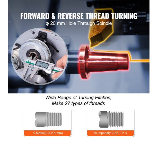 Metalo tekinimo staklės, 17.8 cm x 35 cm4