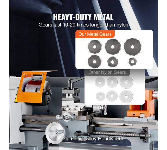 Metalo tekinimo staklės, 17.8 cm x 35 cm5