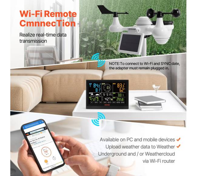 7-in-1 belaidė orų stotis su spalvotu ekranu2