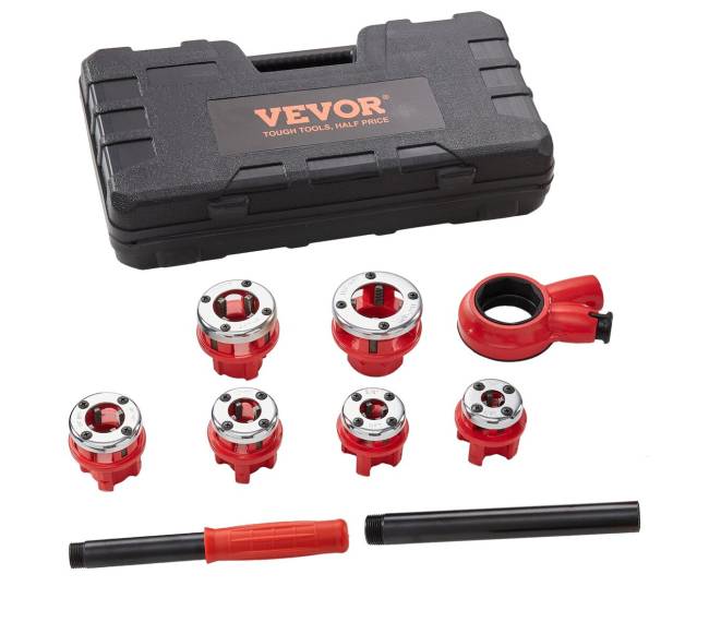 Reketinis vamzdžių sriegiklis su dėklu8