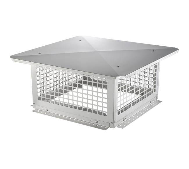 Nerūdijančio plieno kaminas, 431.8x431.8 mm0