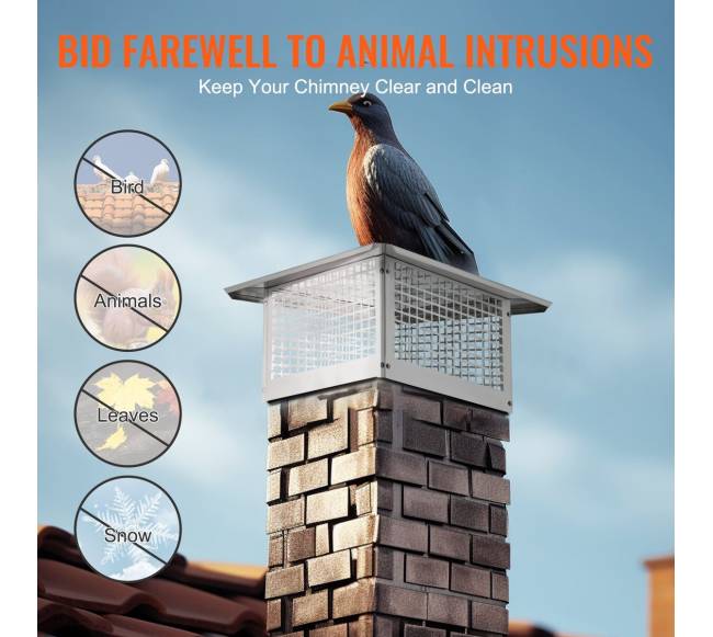 Nerūdijančio plieno kaminas, 431.8x431.8 mm4