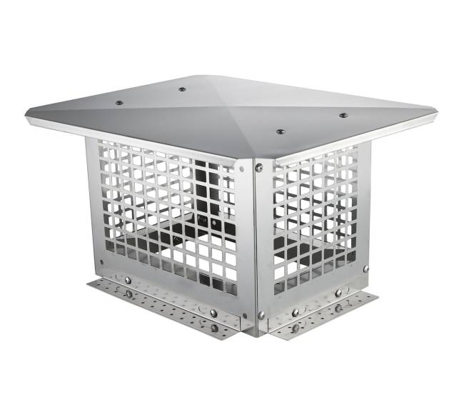 kaminas 330 x 229 mm nerūdijantis plienas stogelis0