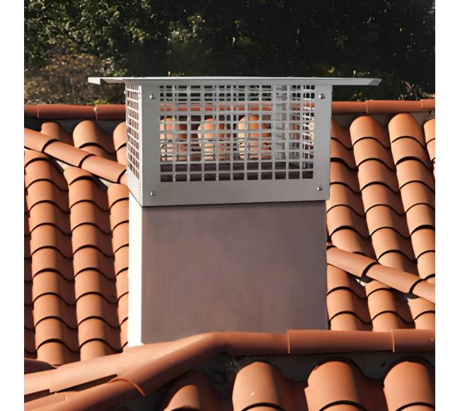 kaminas 330 x 229 mm nerūdijantis plienas stogelis7